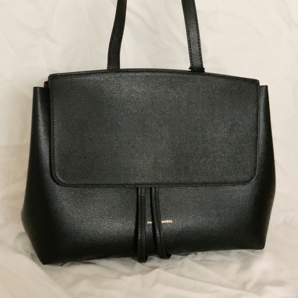 NWT Mansur Gavriel Saffiano Mini Lady Bag